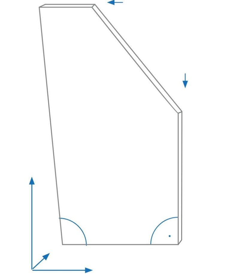 Sonderform Rückwand 